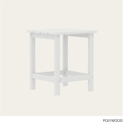 Long Island 18" Side Table, White