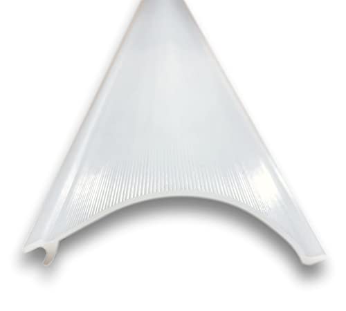 Beam Lighting Under Cabinet Light Cover Replacement | White Ribbed Acrylic Diffuser (for UC8, 36") - size: 36 Inch, style: for UC8