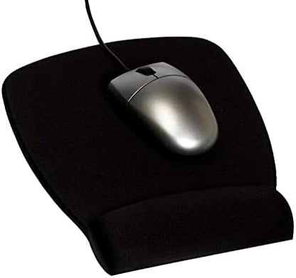 3M Antimicrobial Foam Mouse Pad with Wrist Rest, 8.62 x 6.75, Black