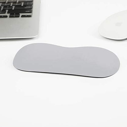 Wrist Rest with Silky Gel, Tmiulu Memory Foam Mouse Wrist Rest. Ergonomic Non-Slip Support for Keyboard & Mouse, Comfortable, Waterproof, Easy to Clean, Ideal for Office, Laptop, Gaming & Travel-Grey