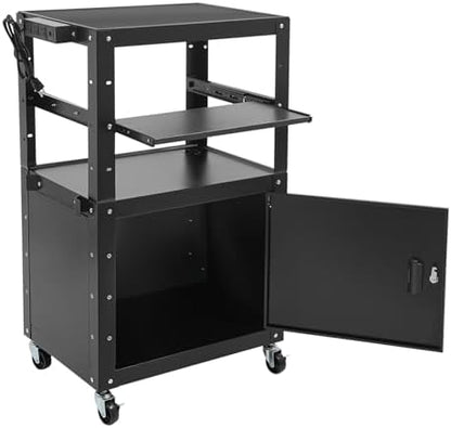 AV Cart Mobile Desk Workstation with Wheel for Classroom and Office