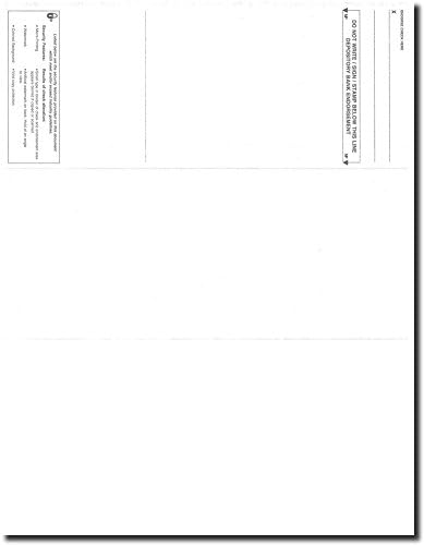 Compuchecks Blank Check Paper - 500 Pack - Computer Security Business Checks, QuickBooks & Laser Printer Compatible - Check On top, Voucher On Bottom - Check Paper Size 8 1/2-11 - Green Diamond