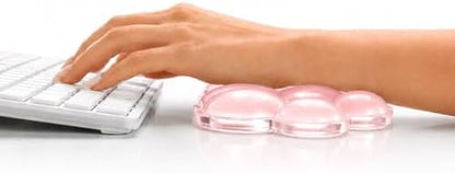 Cloud Gel Wrist Rest Set for Keyboard and Mouse – Ergonomic Wrist Support for Keyboard & Mouse Pad – Non-Slip Desk Wrist Support for Computer, Laptop & Gaming (Pink)