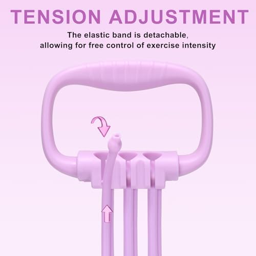6 Gear Adjustable Resistance Bands with Handles 15-90LBS Home Gym