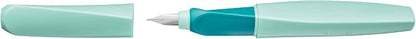 Pelikan Twist Fountain Pen with 1 Ink Cartridge, Medium Nib, Neon Mint, Boxed (814850)