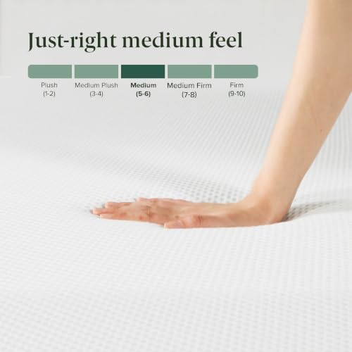 Zinus 10 Inch King Green Tea Cooling Memory Foam Mattress, Medium Feel