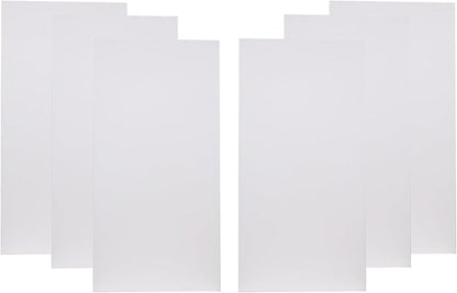 ATS Acoustics Home Office Residential Acoustic Treatment Room Kit Sound Absorbing Acoustic Panel 6 Pack for 50-100 Sq Ft (Snow)