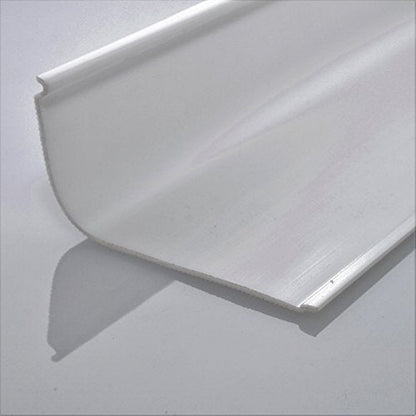 Beam Lighting Under Cabinet Light Cover Replacement | White Ribbed Acrylic Diffuser (Curved, 12") - size: 12 Inch, style: Curved