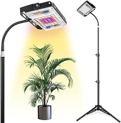 LBW Grow Light with Stand, Full Spectrum Grow Lights for Indoor Plants