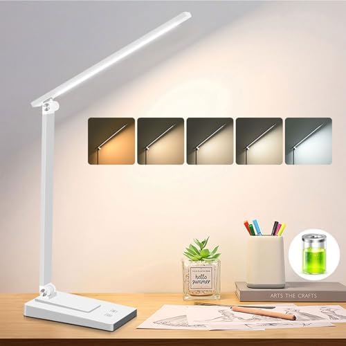 Rechargeable LED Desk Lamp, 5 Color Modes with 5 Brightness