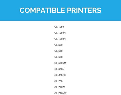 LD Products Compatible Address Label Replacements for Brother DK-1209 1.1 inch x 2.4 inch (10 Pack, 800 Labels) for P-Touch: QL-1050, QL-1050N, QL-1060N, QL-500, QL-550, QL-570, QL-570VM, and QL-580N