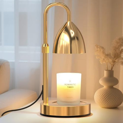 Candle Warmer Lamp with Timer Dimmable, Lamp Candle Warmer Birthday Gifts for Women, Black Adjustable Wax Melter Warmer for Jar Candles, House Warming Gift Home Decor