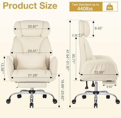 HOFFREE Criss Cross Chair with Wheels for Gaming,Reading,Working(Beige)