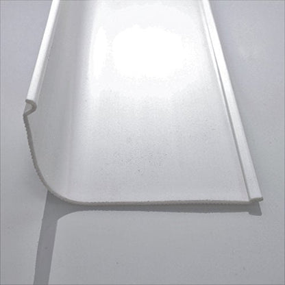 Beam Lighting Under Cabinet Light Cover Replacement | White Ribbed Acrylic Diffuser (Curved, 12") - size: 12 Inch, style: Curved