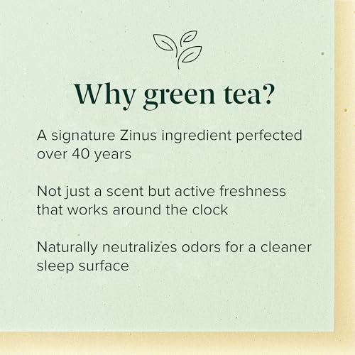 Zinus 10 Inch King Green Tea Memory Foam Mattress, Medium Firm Feel