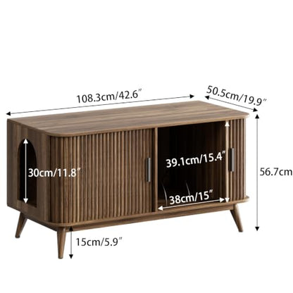 Modern Record Player Stand Vinyl Record Storage Up to 150 Records