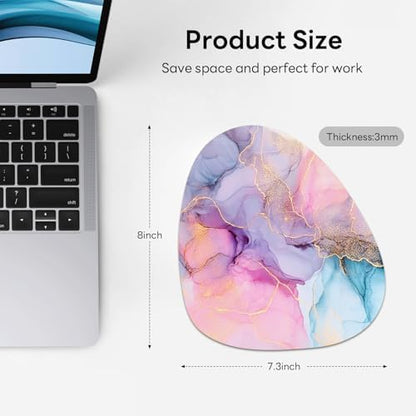 Water Drop Mouse Pad 7.3x8in Non-Slip for Laptop, Boho Lines
