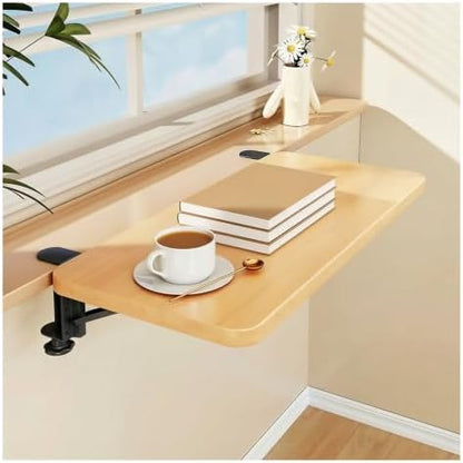 Desk Extender w/Wood-Grain Finish, Window Sill Extension Board