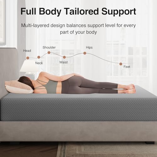 King Size Mattress, 12 Inch Memory Foam Mattress for Cool Night