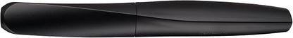 Pelikan Twist Fountain Pen with 1 Ink Cartridge, Medium Nib, Black, Boxed (946806)