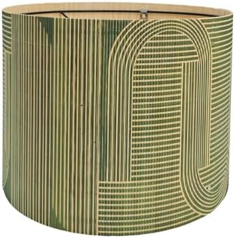 Modern lamp Shade Bamboo Material Abstract Art Deco 11.8 * 9.05Inch
