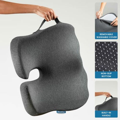 Driver Seat Cushion for Car, Tailbone Pain Relief Car Pillow and Seat Pad