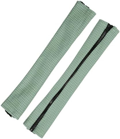 PATIKIL 18x4.3 in Office Chair Armrest Covers, 1 Pair Office Chair Arm Covers Long Computer Chairs Arm Rest Cover with Zipper Removable Rest Slipcover Hand Rest Protector, Pine Green