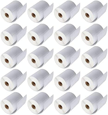 MFLABEL 4x6 Thermal Shipping Labels - 80 Rolls of 250, Perforated & Smudge-Proof Direct Thermal Labels Compatible with Rollo, Zebra, for Amazon UPS FedEx Shopify