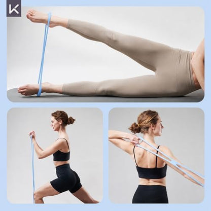 Keep Figure-8 Resistance Band - High Elasticity Exercise Band for Arm Toning, Shoulder & Core Stretching - Anti-Slip Grip Portable Fitness Equipment for Home Workout