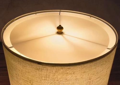 Round Lampshade Diffuser, 12" Diameter with 3/8" Center Hole Diffuser Lamp Shade for Drum Style Lampshades Pendants Softening Light, Frosted White Acrylic, Fits 12.5-14" Openings