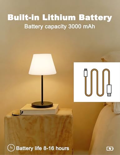 WEILAILUX Small Outdoor Table Lamp, Shower Lamp Waterproof (Mini Gold)