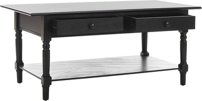 Home Collection Boris Distressed Black Coffee Table