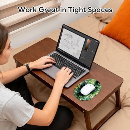 Oval Mouse Pad 6x8in Non-Slip for Laptop,Black Cats