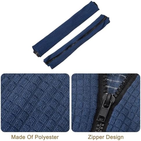 uxcell 4pcs Office Chair Arm Covers, Office Chair Armrest Covers Stretchable Computer Chair Arm Covers Protectors for Office Gaming Chair, Navy Blue