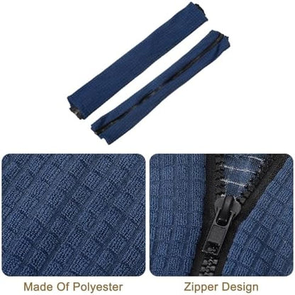 uxcell 4pcs Office Chair Arm Covers, Office Chair Armrest Covers Stretchable Computer Chair Arm Covers Protectors for Office Gaming Chair, Navy Blue