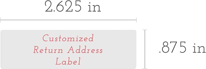 Personalized Return Address Labels - Simple & Stylish Illustrations Classic Style - Over 40 Images to Choose from - Custom Self Adhesive Stickers for Envelopes (60-960 Labels)