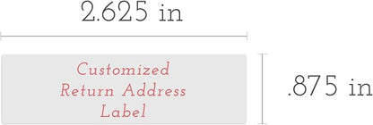 Personalized Return Address Labels - Simple & Stylish Illustrations Classic Style - Over 40 Images to Choose from - Custom Self Adhesive Stickers for Envelopes (60-960 Labels)