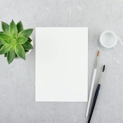 Reskid White Cardstock Thick Paper - Blank Heavy Weight 110 lb Cover Card Stock - 100 Pack (8.5x11, Inches)