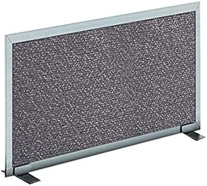 OBEX Acoustical Free Standing Privacy Screen, Cubicle Accessories Desk Privacy Panel, Desk Dividers for Office, Office Furniture Partitions Portable Sound Proof Dividers, 12" x 72", Graphite