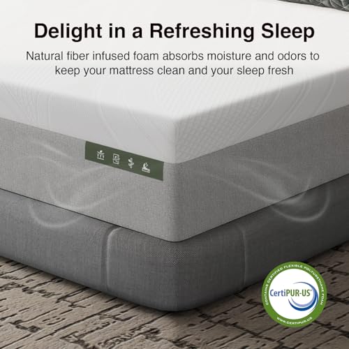 Bliss Cooling King Size Mattress, 14 Inch Gel King Memory Foam