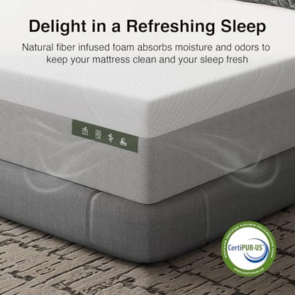 Bliss Cooling King Size Mattress, 14 Inch Gel King Memory Foam