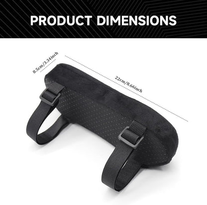 2Pcs Black Thickened Office Chair Armrest Pads to Relieve Forearm Pressure, Suitable for Office Chairs, Wheelchairs, Comfortable Gaming Chairs