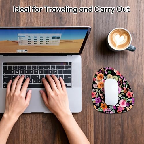 Water Drop Mouse Pad 7.3x8in Non-Slip for Laptop, Bird
