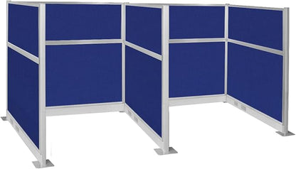 Versare Pre-Configured Hush Panel Electric Cubicle | Workstation Divider Walls | Cubicle Privacy Panels | Office Partition Walls
