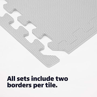 We Sell Mats Interlocking Foam Floor Tiles - 3/8" Thick White 36-Pack