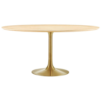 Dining Table, 60", Gold Natural
