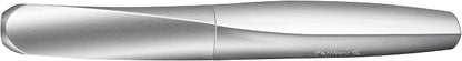 Pelikan Twist Fountain Pen with 1 Ink Cartridge, Medium Nib, Silver, Boxed (947101)