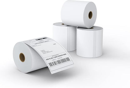 MFLABEL 4x6 Direct Thermal Shipping Labels - 4 Rolls of 450 Labels/Roll, Compatible with Zebra 2844/ZP450/ZP500/ZP505, USPS/FedEx/UPS/Amazon Shipping, Smudge-Resistant & Permanent Adhesive