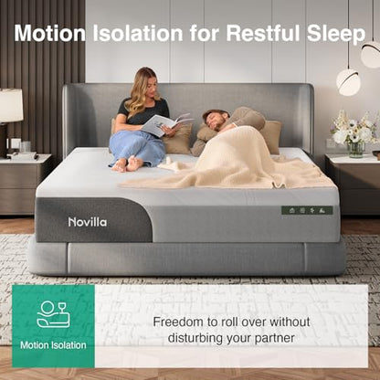 Bliss Cooling King Size Mattress, 14 Inch Gel King Memory Foam