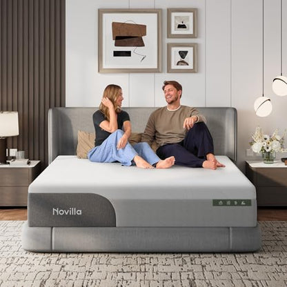 Bliss Cooling King Size Mattress, 14 Inch Gel King Memory Foam